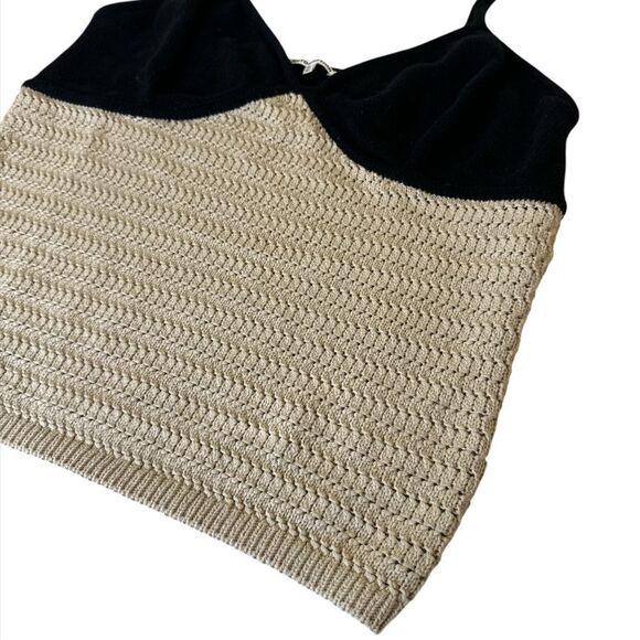 REFORMATION April V-Neck Contrast Organic Cotton Top - Picture 6 of 14